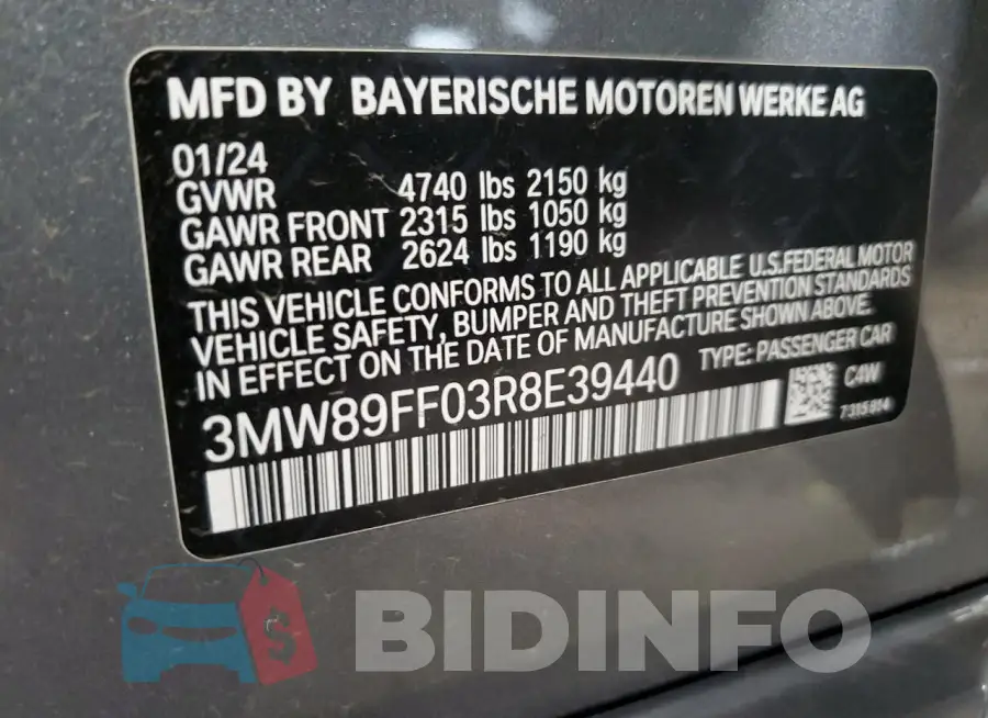3MW89FF03R8E39440 Photo# 13