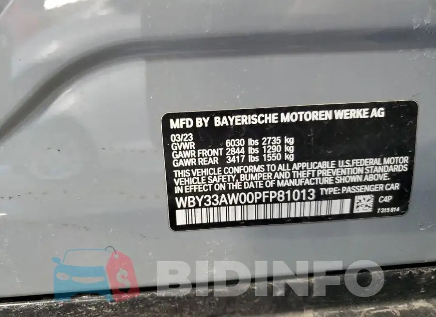 WBY33AW00PFP81013 Photo# 12