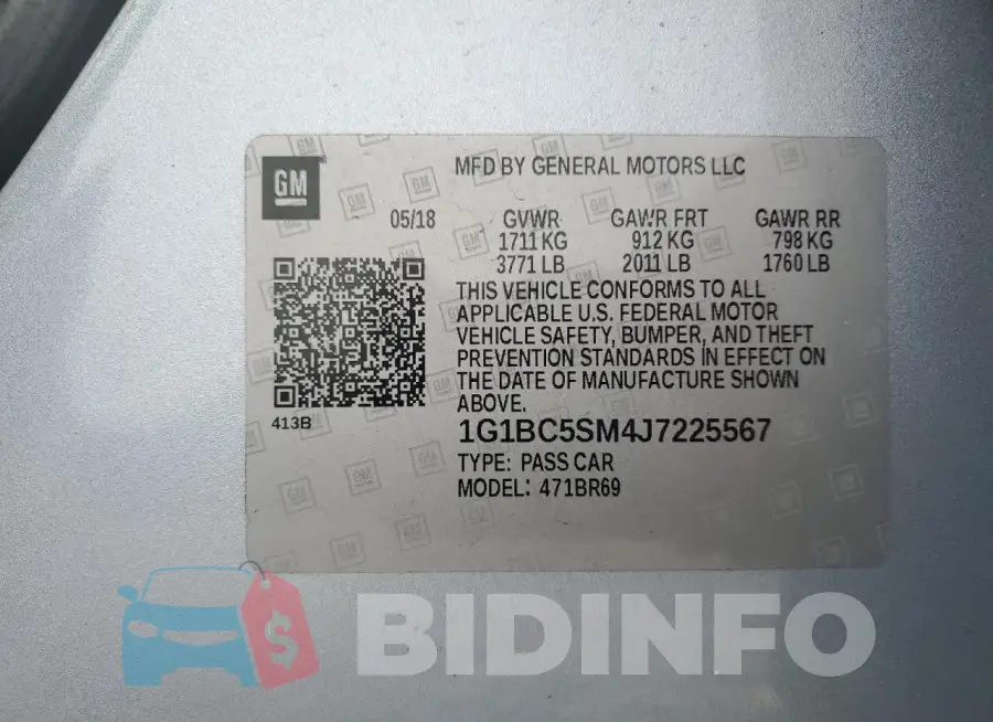 1G1BC5SM4J7225567 Photo# 12