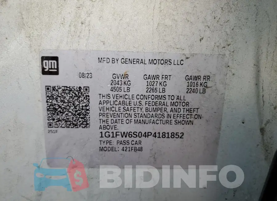 1G1FW6S04P4181852 Photo# 13