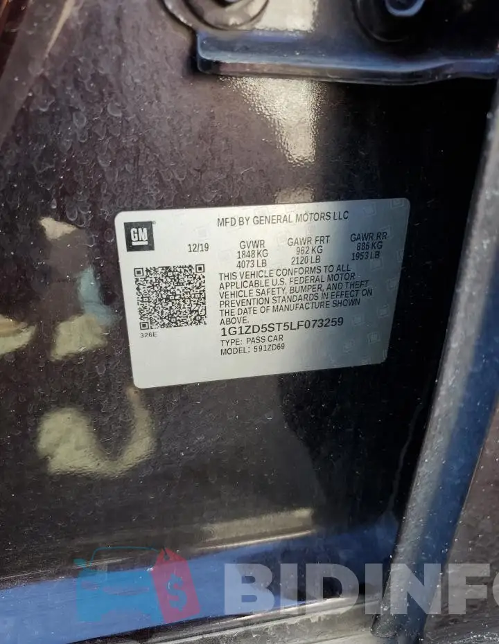 1G1ZD5ST5LF073259 Photo# 13