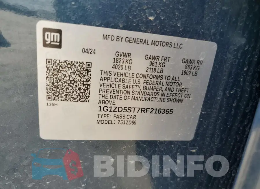 1G1ZD5ST7RF216365 Photo# 12