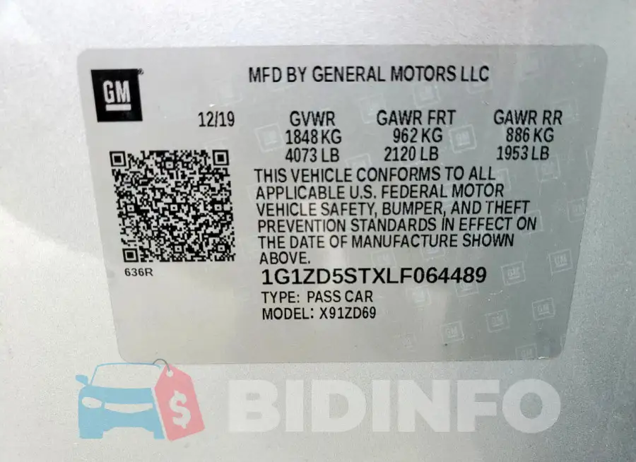 1G1ZD5STXLF064489 Photo# 12