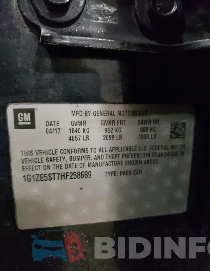 1G1ZE5ST7HF258689 Photo# 12