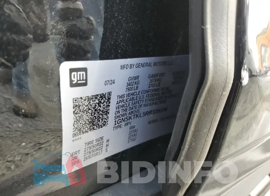 1GNSKTKL5RR335346 Photo# 13