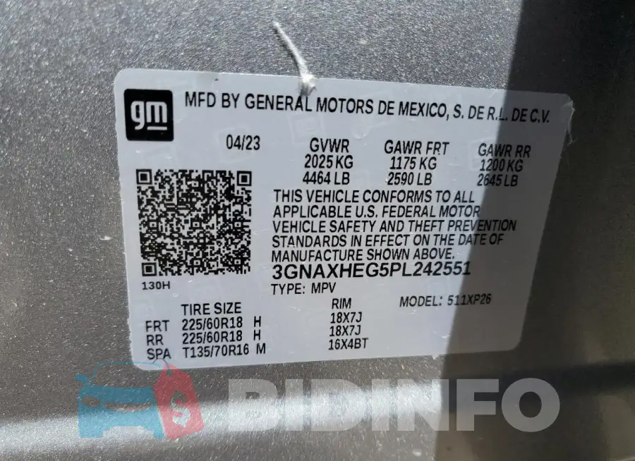 3GNAXHEG5PL242551 Photo# 13