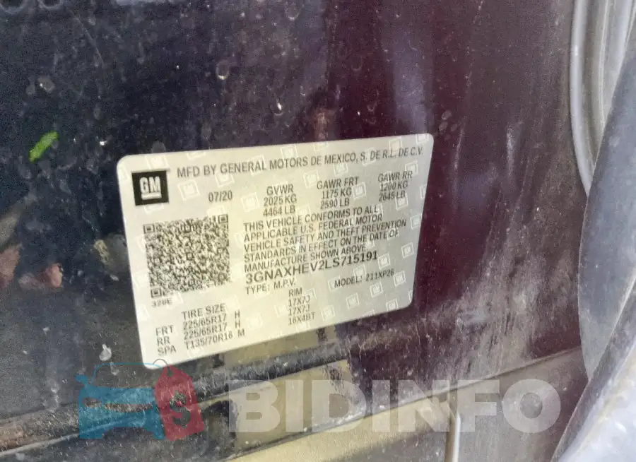 3GNAXHEV2LS715191 Photo# 12