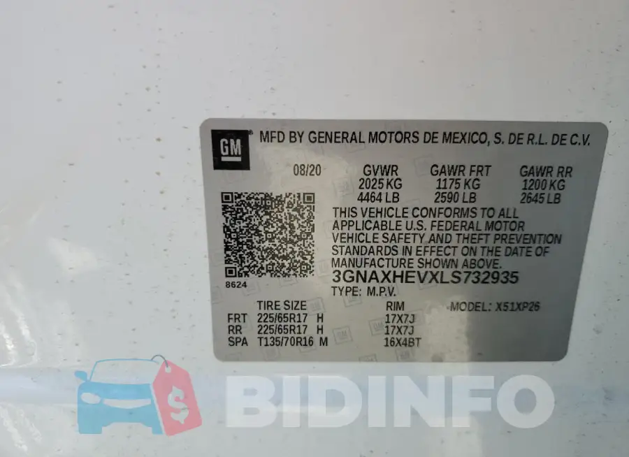 3GNAXHEVXLS732935 Photo# 13