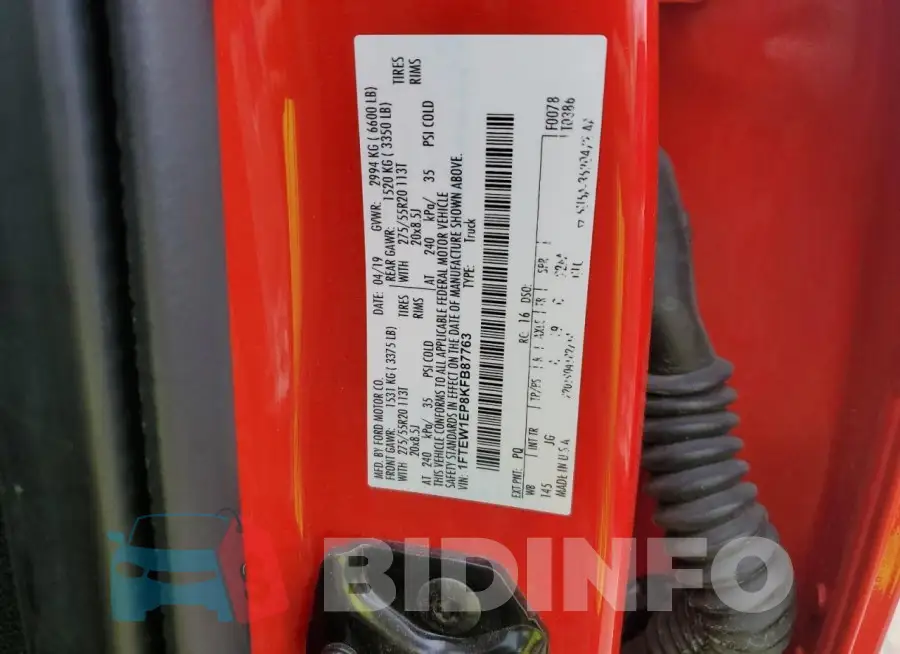 1FTEW1EP8KFB87763 Photo# 12