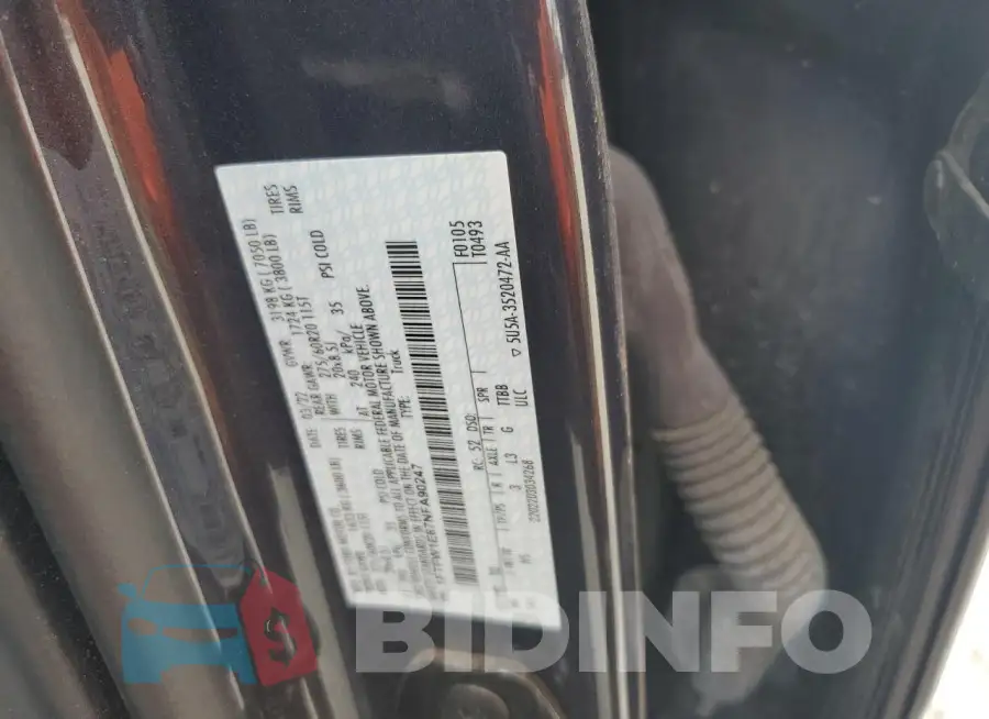 1FTFW1E87NFA90247 Photo# 12