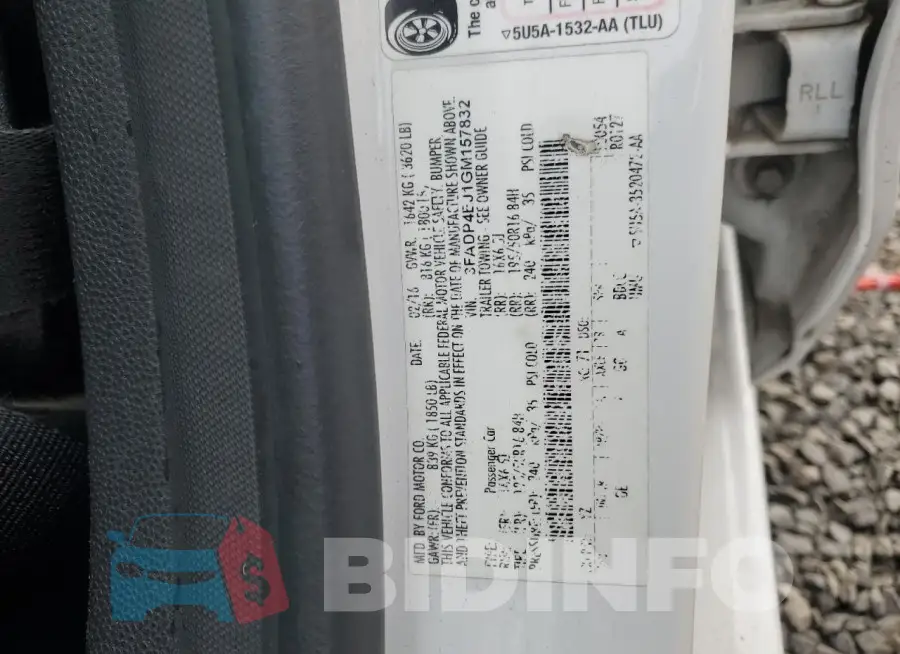 3FADP4EJ1GM157832 Photo# 12
