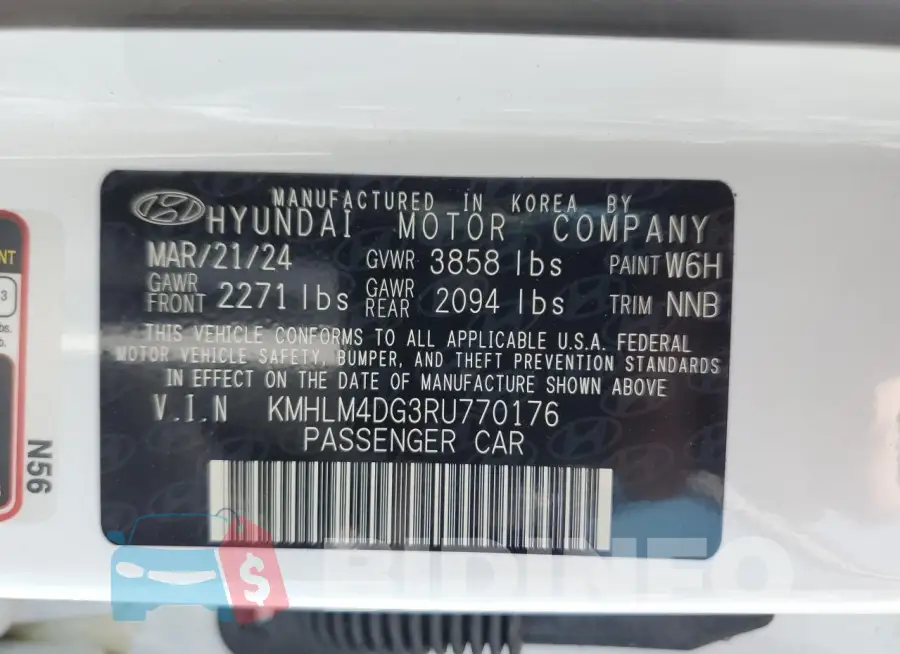 KMHLM4DG3RU770176 Photo# 13