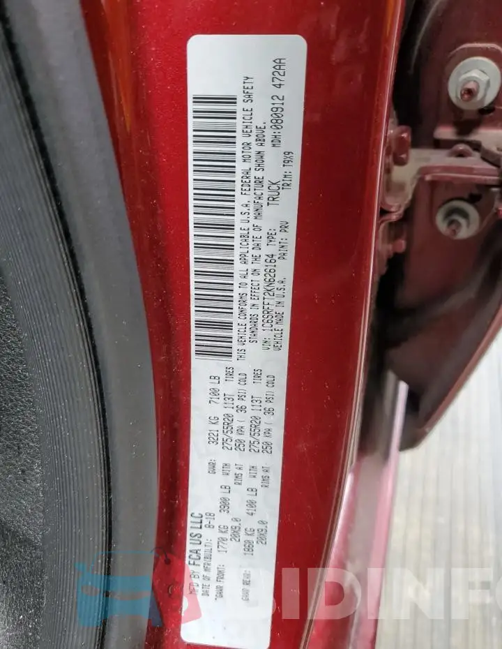 1C6SRFFT2KN626164 Photo# 12