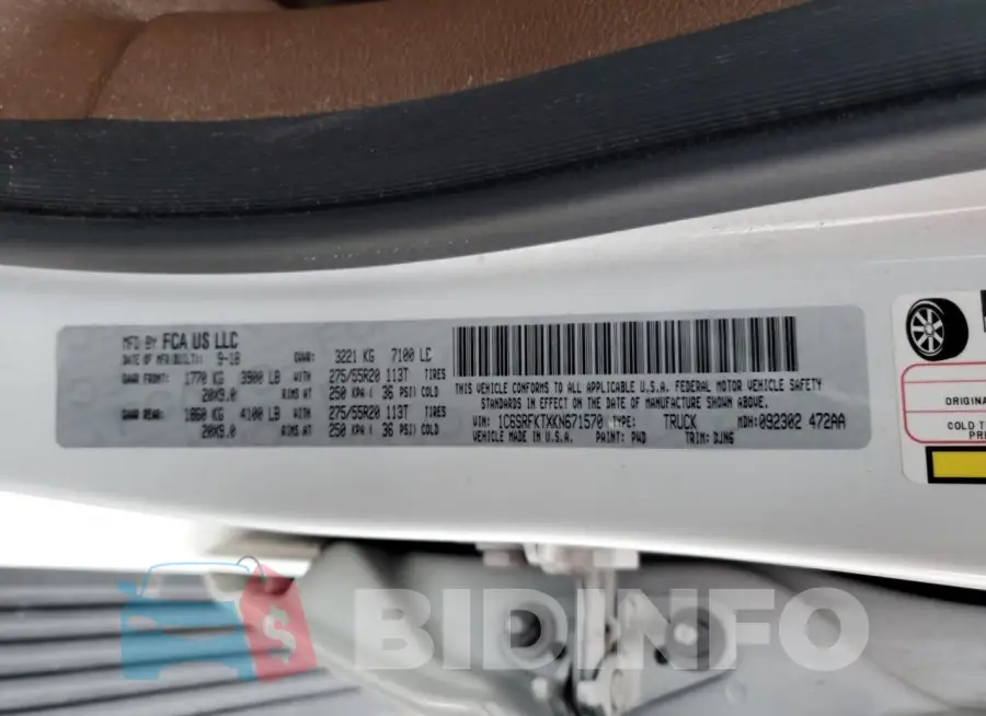 1C6SRFKTXKN671570 Photo# 12
