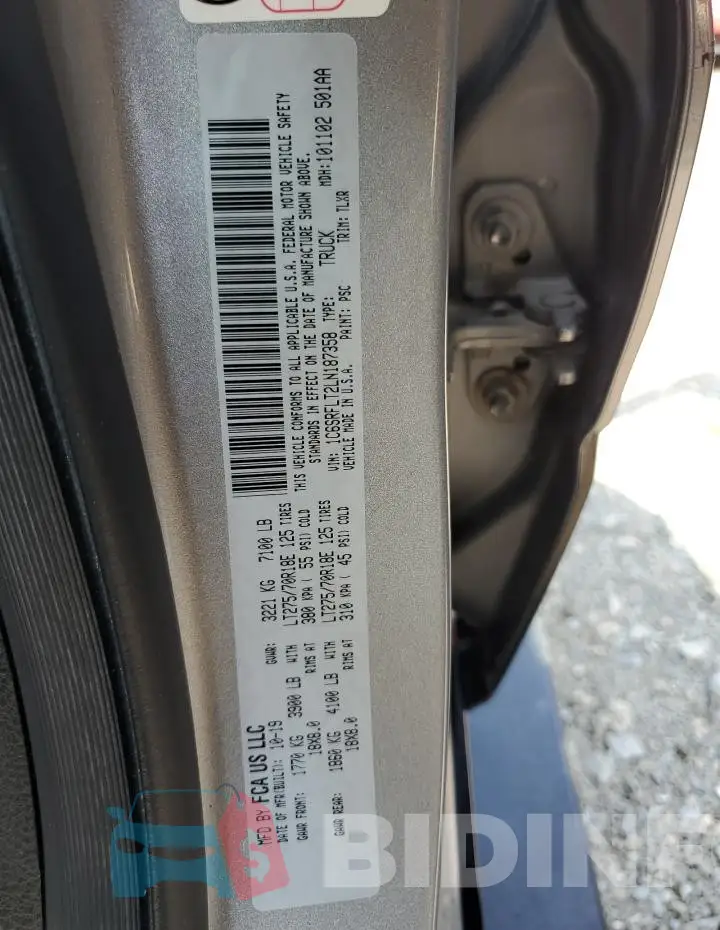 1C6SRFLT2LN187358 Photo# 12