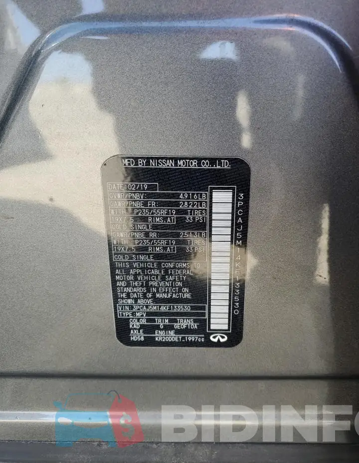 3PCAJ5M14KF133530 Photo# 14