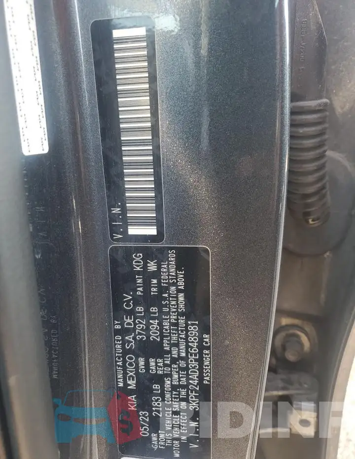 3KPF24AD3PE648981 Photo# 13