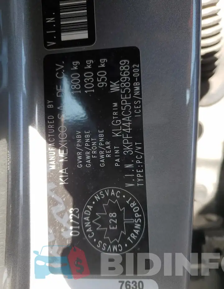 3KPF44AC5PE589689 Photo# 12