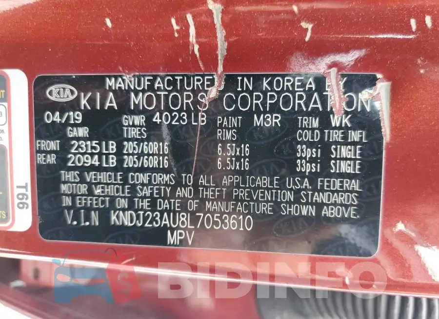KNDJ23AU8L7053610 Photo# 13
