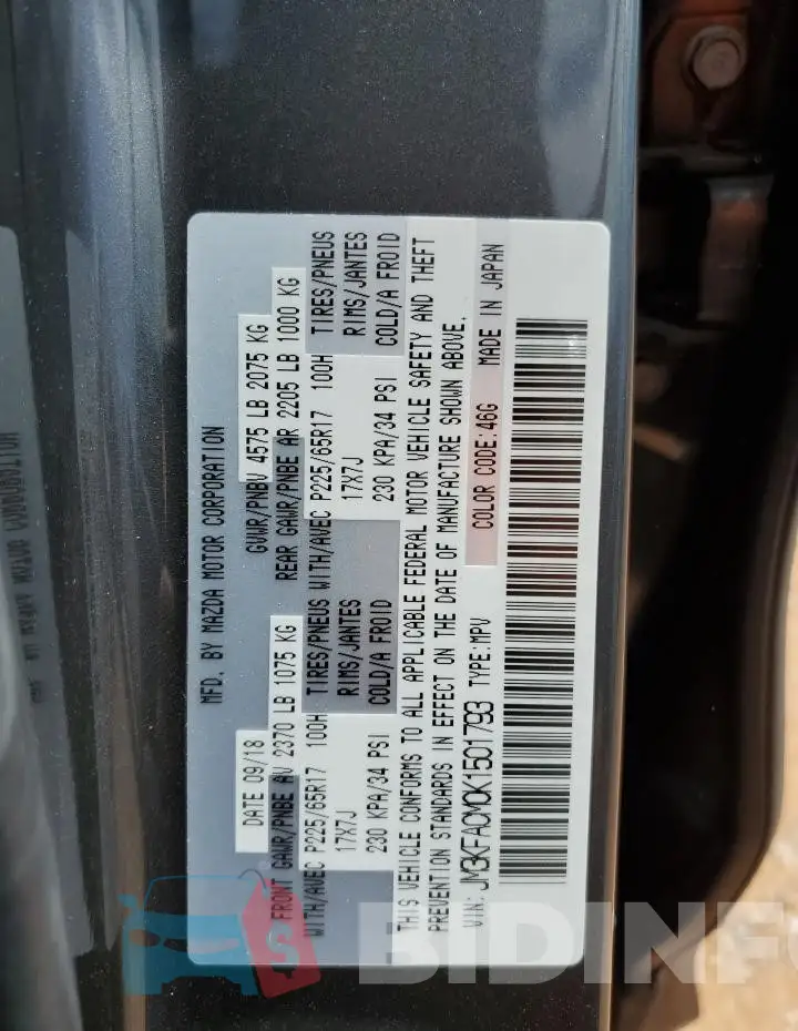 JM3KFACM0K1501793 Photo# 13
