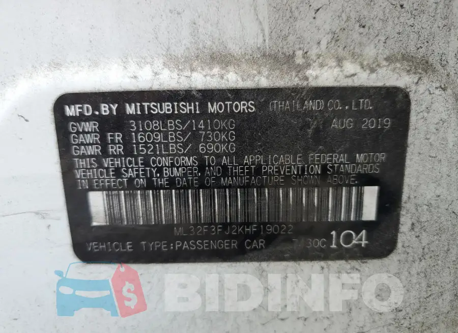 ML32F3FJ2KHF19022 Photo# 12
