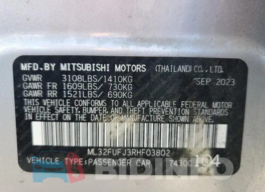 ML32FUFJ3RHF03802 Photo# 13