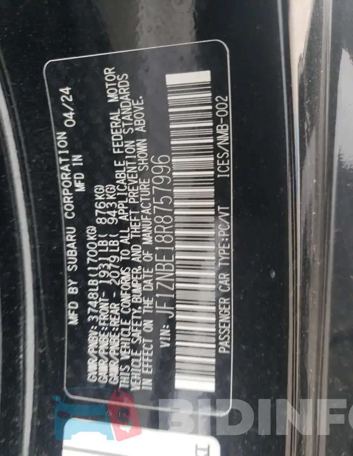 JF1ZNBE18R8757996 Photo# 12