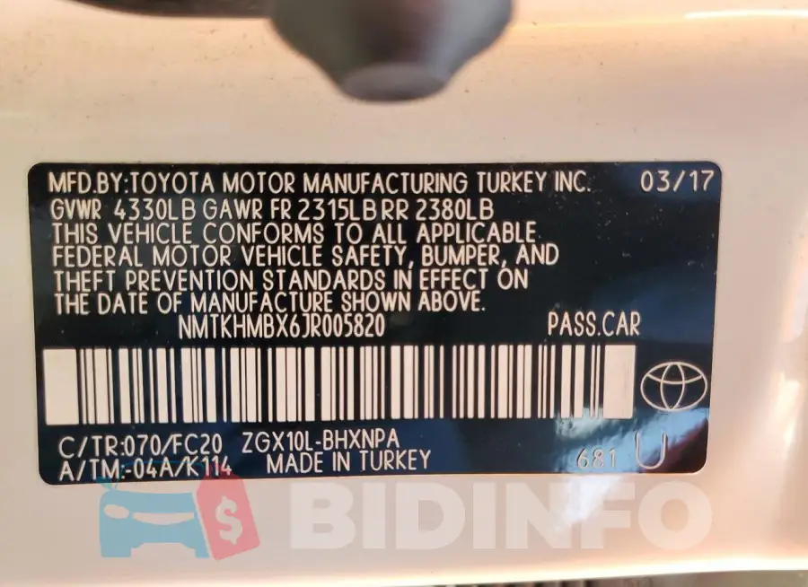 NMTKHMBX6JR005820 Photo# 12
