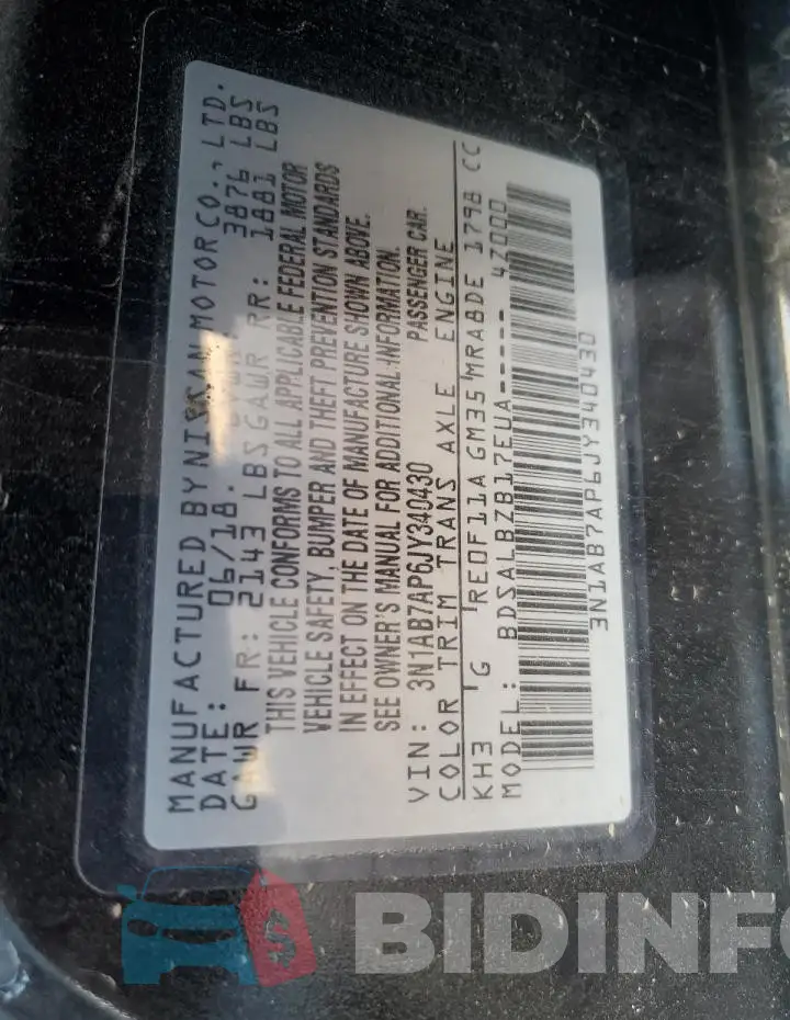 3N1AB7AP6JY340430 Photo# 12