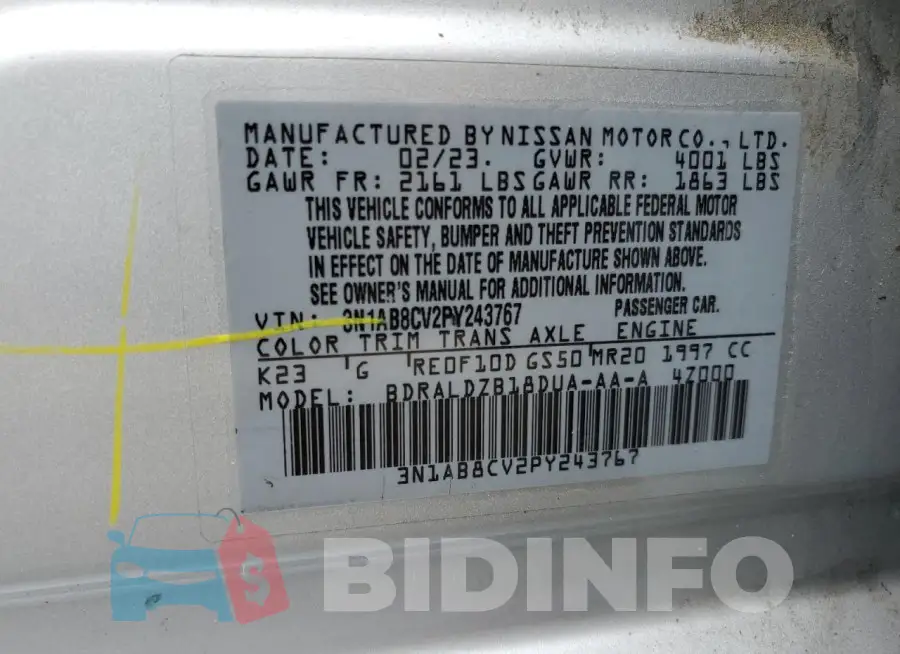 3N1AB8CV2PY243767 Photo# 12
