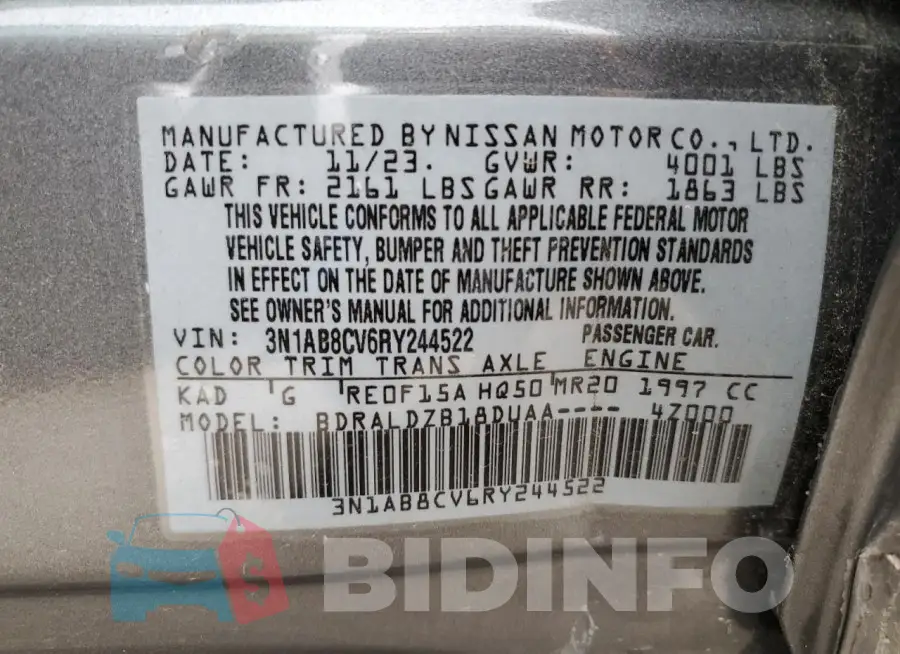 3N1AB8CV6RY244522 Photo# 12