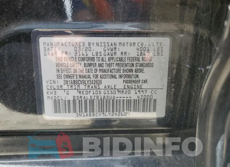 3N1AB8CV9LY242609 Photo# 12