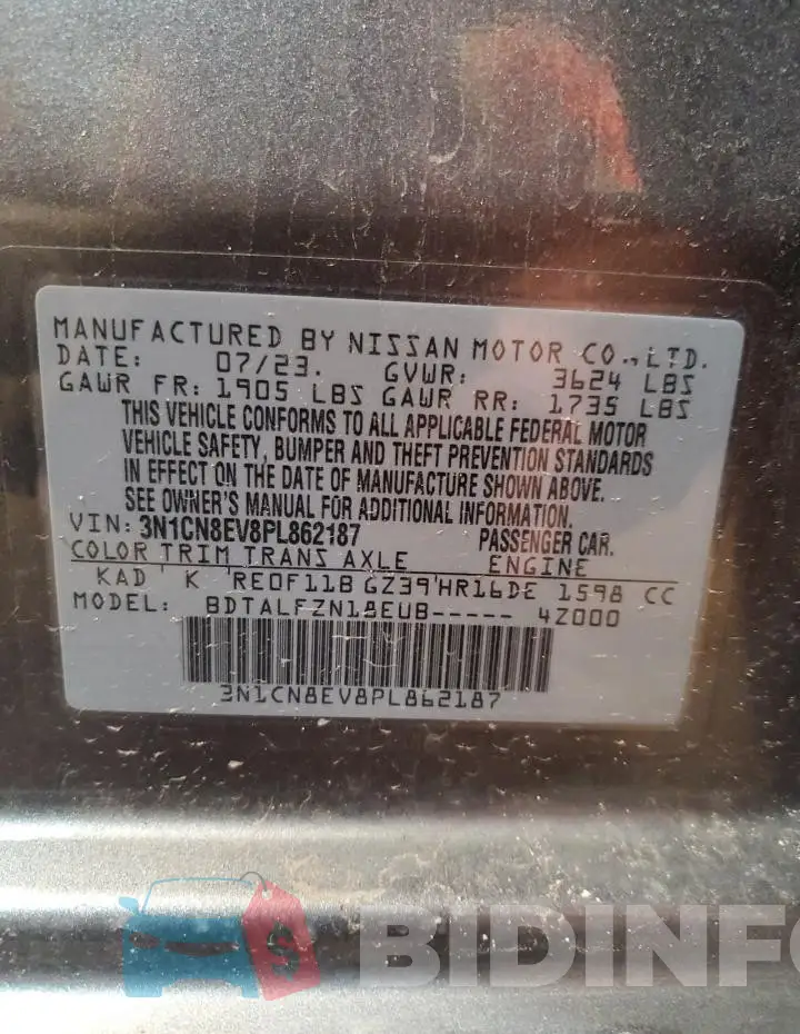 3N1CN8EV8PL862187 Photo# 12