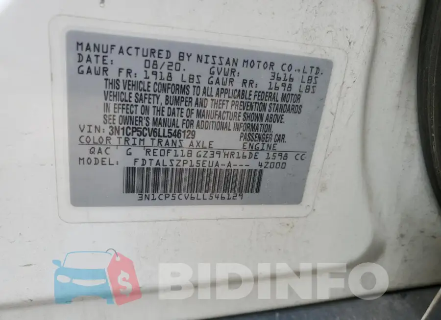 3N1CP5CV6LL546129 Photo# 12