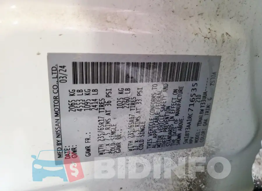 5N1BT3AA1RC716535 Photo# 12