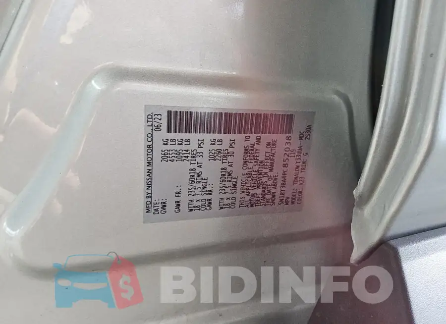 5N1BT3BA4PC852038 Photo# 14