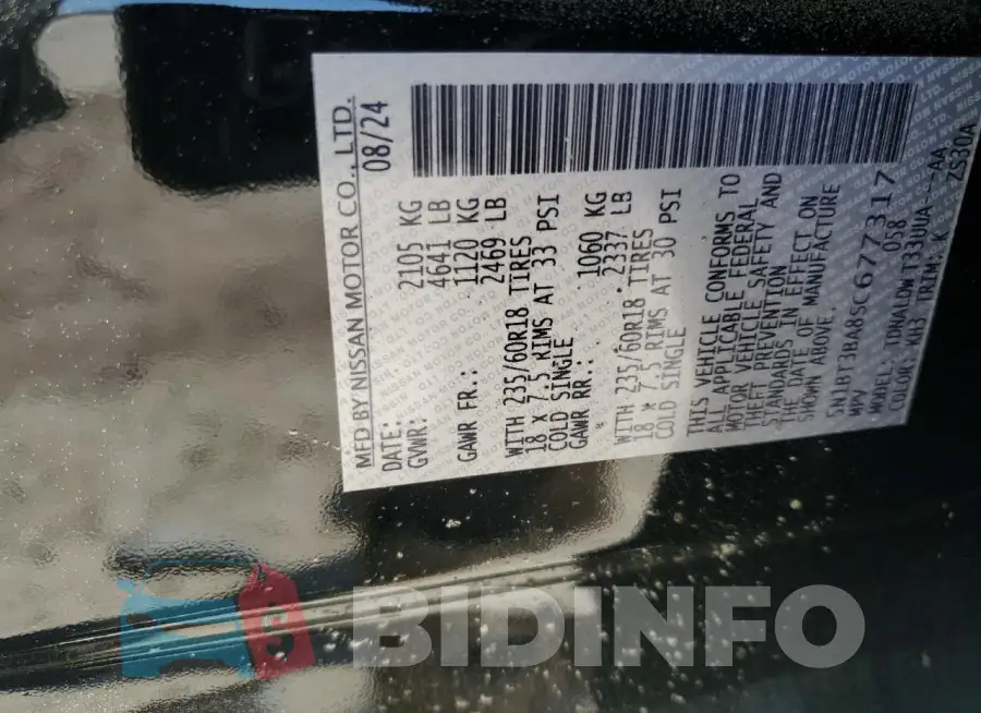 5N1BT3BA8SC677317 Photo# 12