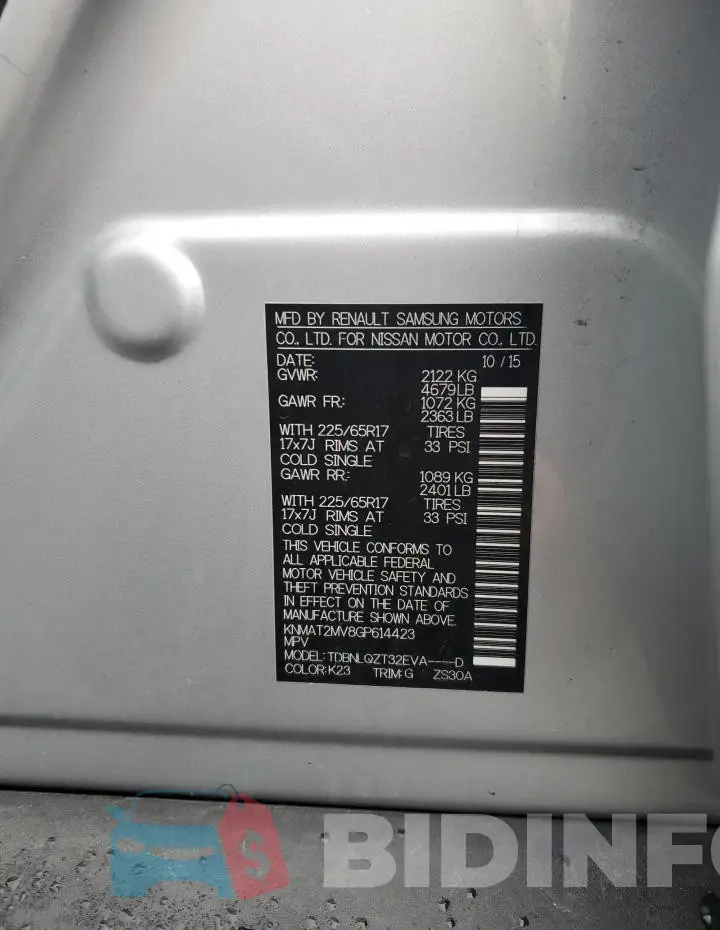 KNMAT2MV8GP614423 Photo# 13