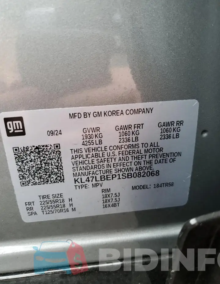 KL47LBEP1SB082068 Photo# 12