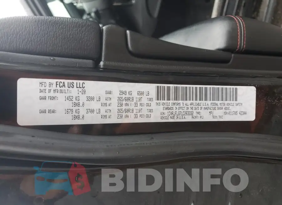 1C4RJFLG7LC263332 Photo# 14