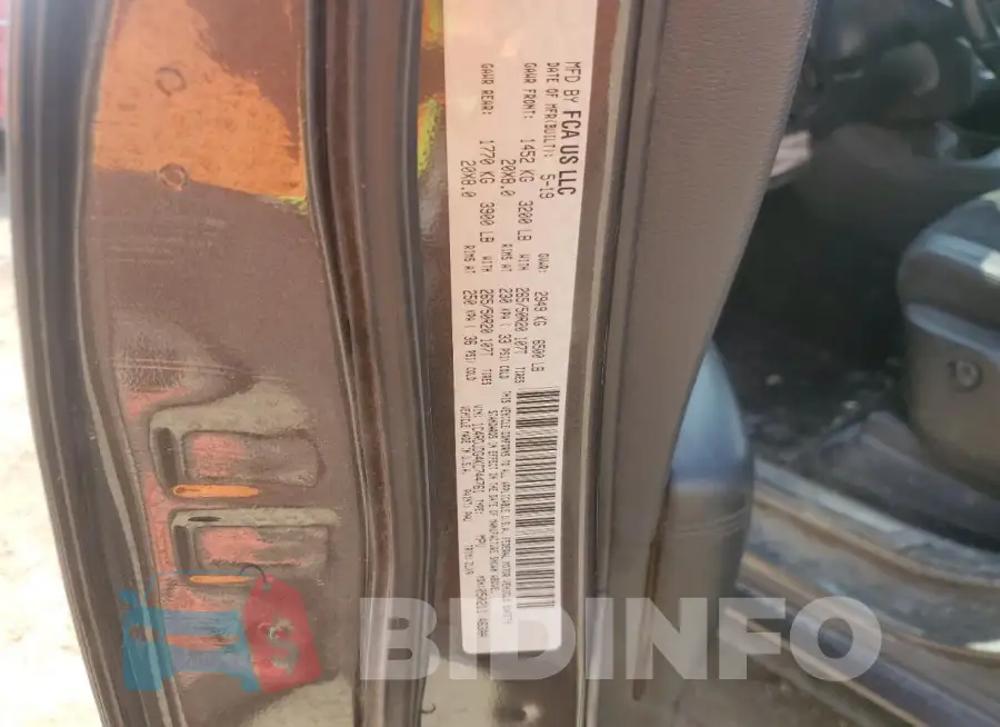 1C4RDJDG4KC744761 Photo# 13