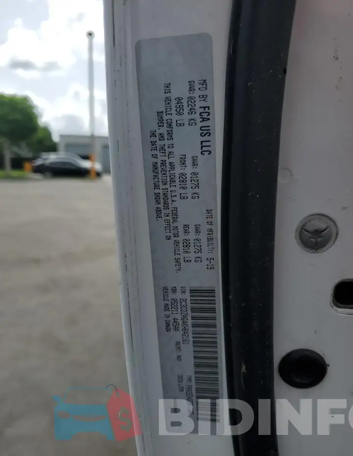 2C3CDZAG4KH642161 Photo# 12