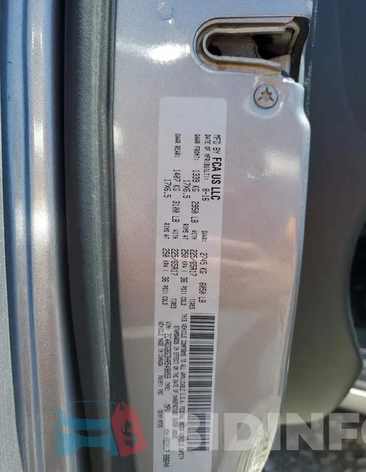 2C4RDGBG3HR549059 Photo# 13
