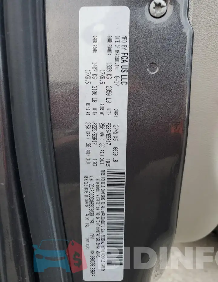 2C4RDGCGXHR858039 Photo# 13