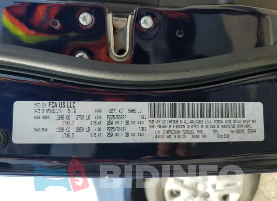 3C4PDCAB0HT528351 Photo# 13