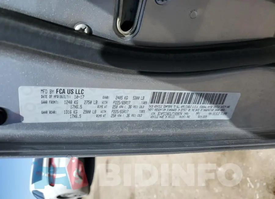 3C4PDCAB3JT169874 Photo# 13