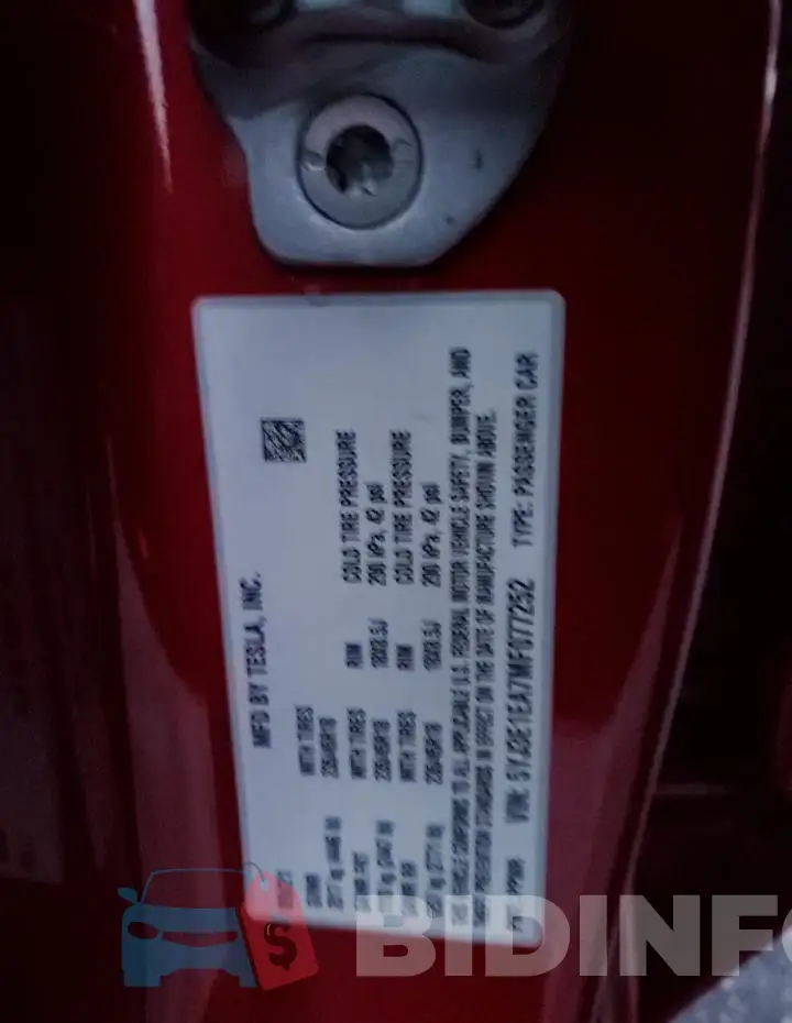 5YJ3E1EA7MF077252 Photo# 12