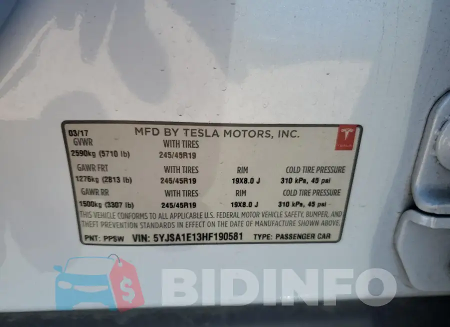5YJSA1E13HF190581 Photo# 12