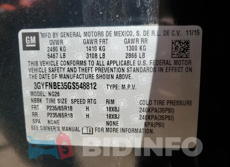 3GYFNBE35GS548812 Photo# 14