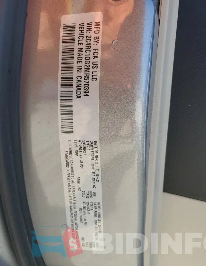 2C4RC1DG2MR570394 Photo# 12